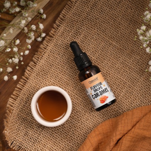 OstroVit Aroma Food Additive Caramel 30 ml OCHUTNÉ KVAPKY BEZ CUKRU