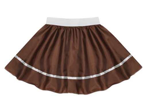 Elastická sukňa, hnedá, 40 cm