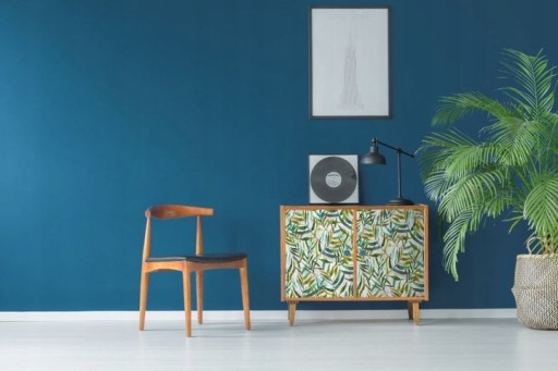 Nábytková dyha zelené listy, listy 200-3253 45 cm x 100 cm