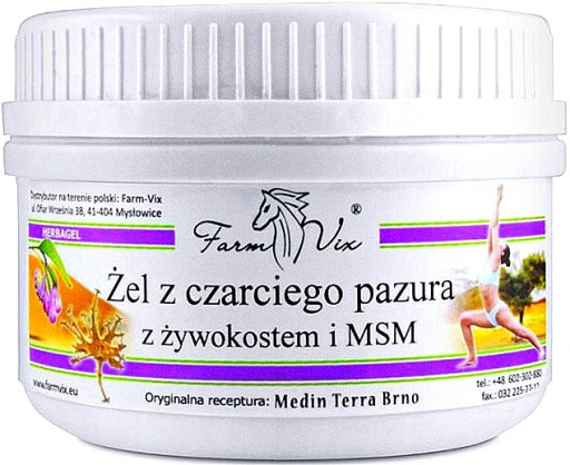 Gél z diabolských pazúrov s kostihojom a MSM 350gl Farm-Vix