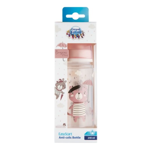 CANPOL Široká antikoliková fľaša 240 ml EasyStart