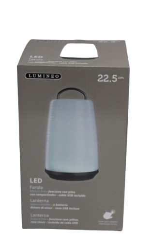 LED terasové záhradné svietidlo napájané batériami/USB nabíjanie + BATÉRIA