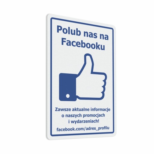 Lajkujte nás na Facebooku - nálepka 10x15, Facebook