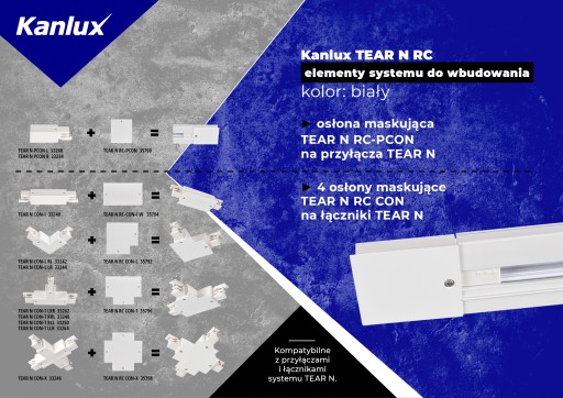 Kanlux TEAR N RCLIP-W príslušenstvo