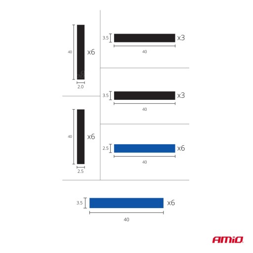 AMiO TUBING SET ZMRŠŤOVACIE TRUBKY