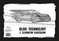 Technická podložka A4 s čiernymi listami Protos