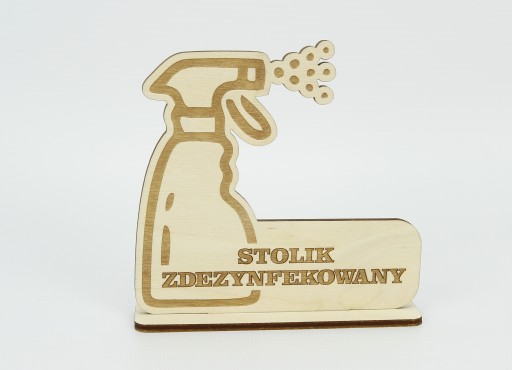 TABUĽKA na stôl dezinfikovaná S LOGOM
