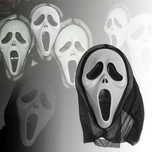 SKRREAMOVÁ MASKA S KUKÚČNOU MASKOU KUKÚČOU na HALLOWEEN