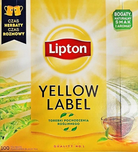 Lipton Yellow Label čaj čierny 100 vrecúšok