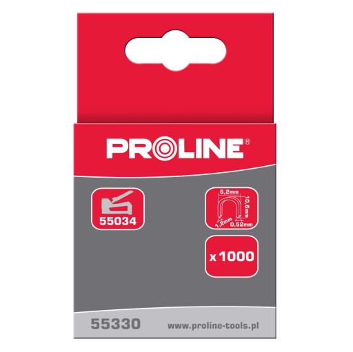 Kalené sponky S 6,2 mm polkruhové L: 12 mm Proline 55332