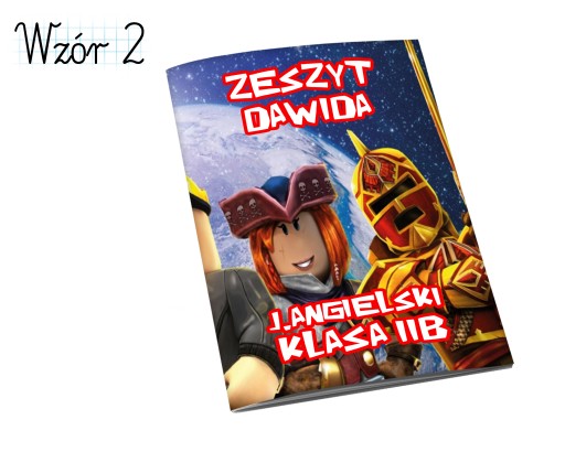 ROBLOX NOTEBOOK A5 32 strán VAŠE MENO HIT!