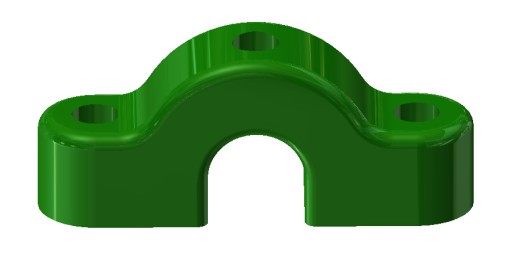 SUN - OMEGA NÁSTENNÁ KONEKTORA PRE 16 mm LANÁ IHRISKO - ZELENÁ