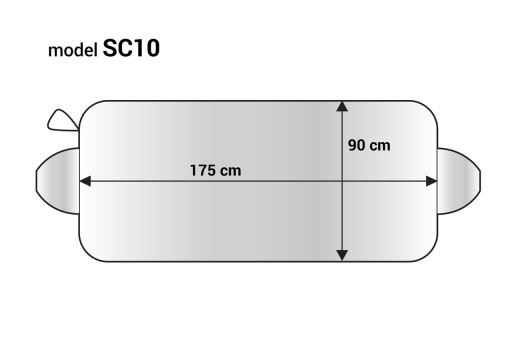 Strieborný kryt na čelné sklo auta AMIO 175x90