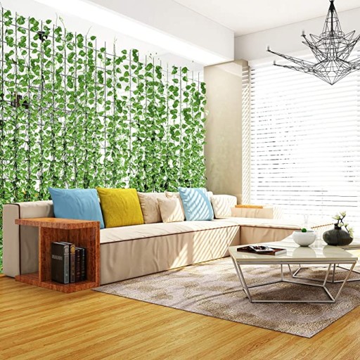 12x umelý brečtan na stenu balkónová rastlina 25M KVETOVÁ VENCICA + 2 ZADARMO