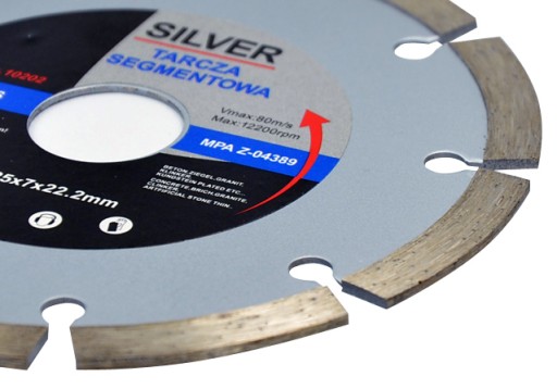 DIAMANTOVÝ DISK - 125x7x22mm - STRIEBORNÝ