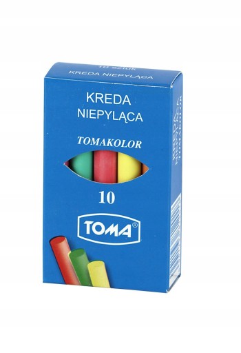 FAREBNÁ ŠKOLSKÁ KRIEDA, BEZPRACHOVÁ KRIEDA NA TABUĽU