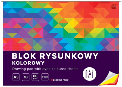FAREBNÝ BLOK 10 LISTOV 10 FAREB A3 80g Interprint