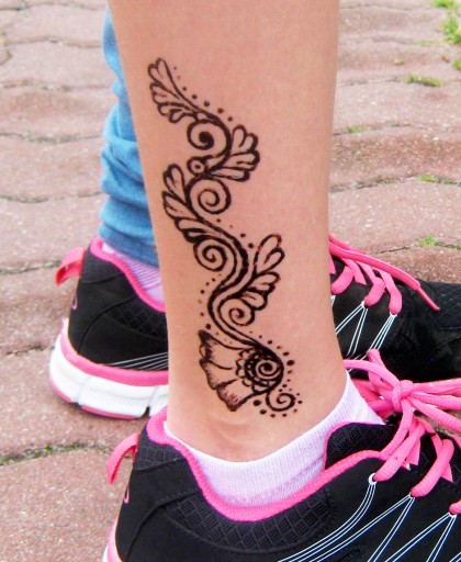 Prírodná henna na tetovanie, čierna - Mehendi kužeľ - Dočasné tetovanie