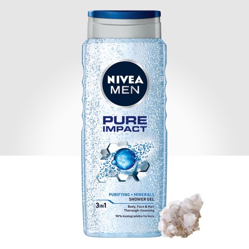 NIVEA MEN PURE IMPACT Pánsky sprchový gél 500ml