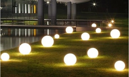 Garden Lamp LED SOLAR guľové solárne záhradné svietidlá biele 10 CM do záhrady