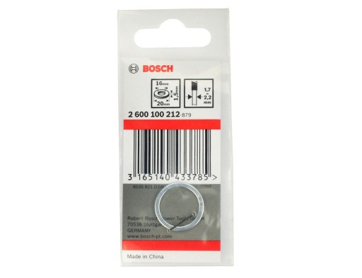 BOSCH Redukcia redukčného krúžku pre kotúče 20/16