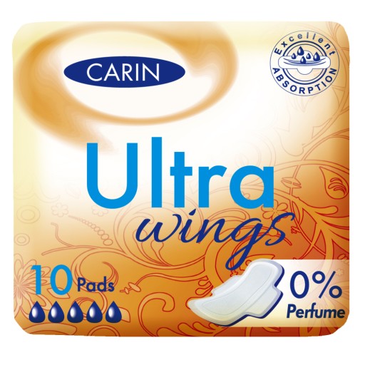 Carin Ultra Wings hygienické vložky, 10 kusov