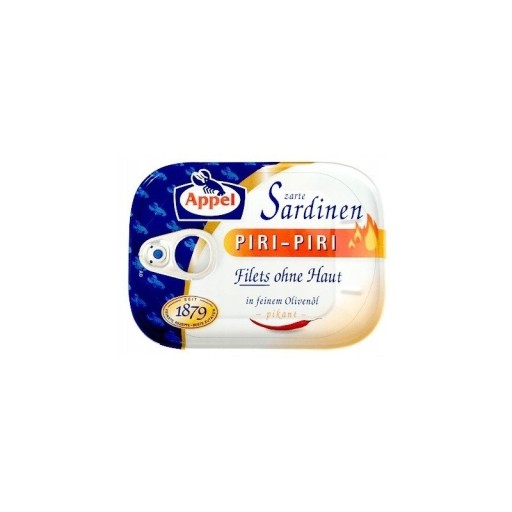 Sardinky v olivovom oleji a piri piri 100g Appel