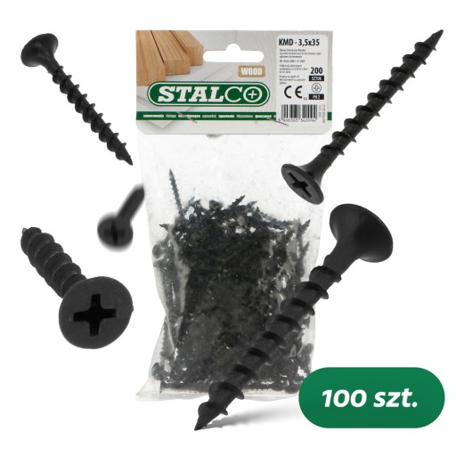 STALCO SKRUTKA DO DREVA 3,5X35 BLISTER 200 KS