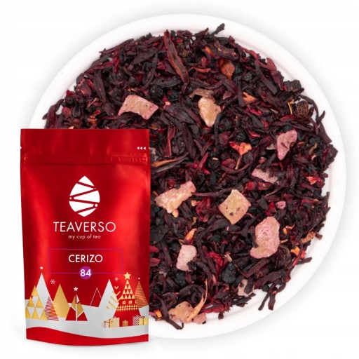 VIANOČNÝ OVOCNÝ ČAJ AKO DARČEK ČEREŠNE V ROM CERIZO TEAVERSO 50G