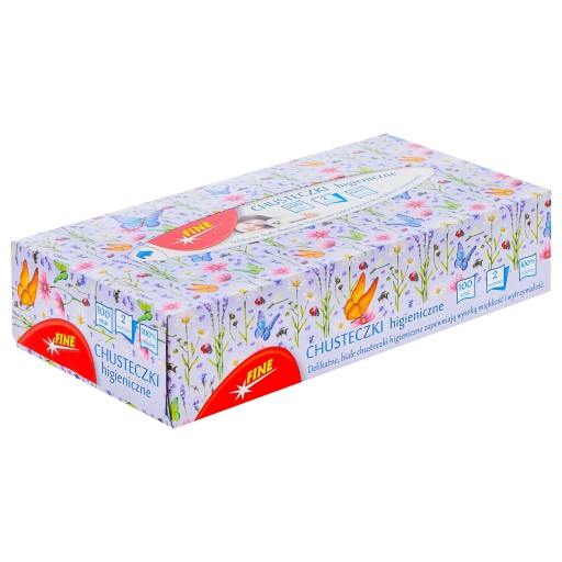 2-vrstvové hygienické utierky 100 KS FINE Box