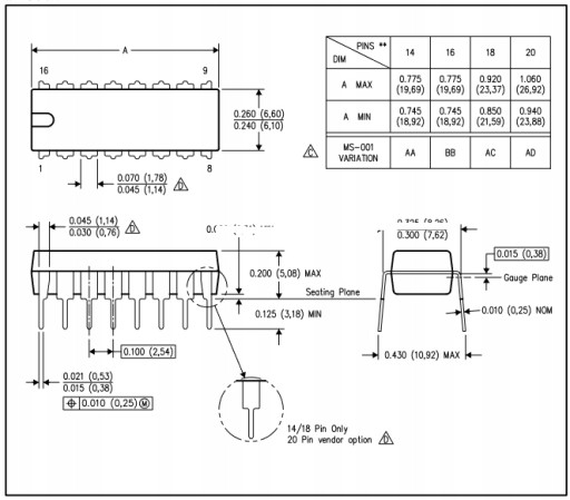 Operačný zosilňovač LM324 DIP-14 ORIGINAL TI