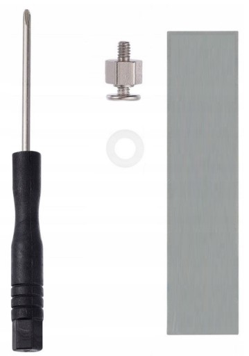 Skrutka pre M.2 SSD disk, vzdialenosť 2,5mm + Thermopad + skrutkovač