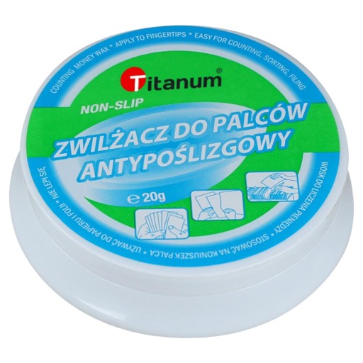 Titánový glycerínový zvlhčovač prstov