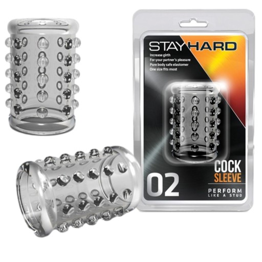 STAY HARD COCK SLEEVE 02 Prekrytie s cvokmi