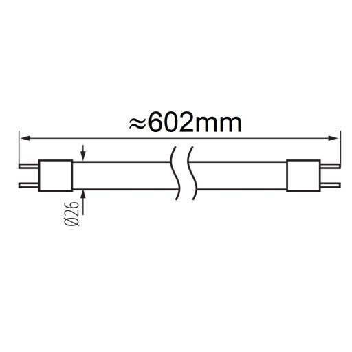 Lineárna žiarivka T8 230V G13 18W 6500K 865 60cm Zvon.