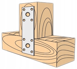 Plochá stolárska spojka ŁP2 140x55x 2,5 mm 1 ks
