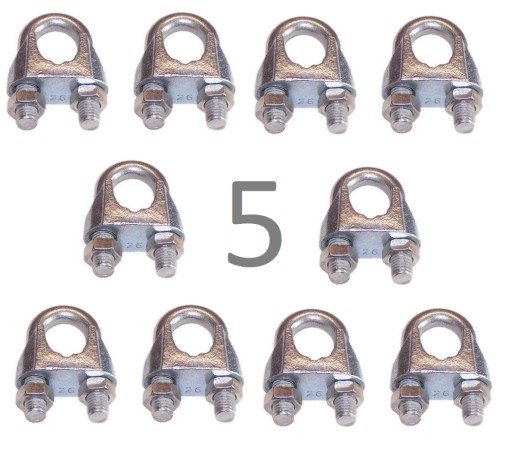 SVORKA LANA 5mm 10ks. PLÁNO PRE OCEĽOVÉ LANÁ