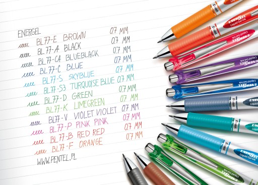 GALULOVÉ PERO GÉL PENTEL BL77 ENERGEL BLUE
