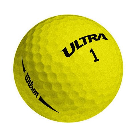 Wilson ULTRA LUE jediná golfová loptička (žltá, 1 kus, nová)