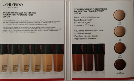 Shiseido Synchro Skin Self-Refr. vzorka 4x0,5ml