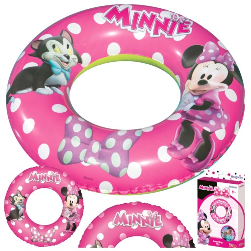Nafukovací detský krúžok na plávanie Minnie Mouse 56cm Bestway 91040
