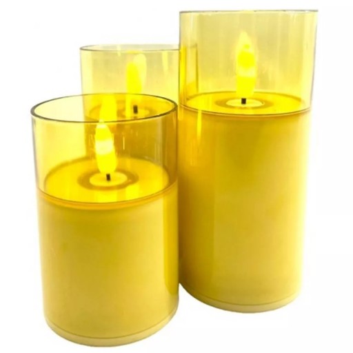 LED sviečky 13,5 cm sviečka v puzdre, LED vložky do sviečok SL8817