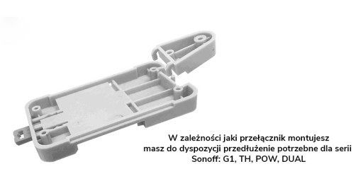 Montážny držiak na DIN lištu Sonoff DR