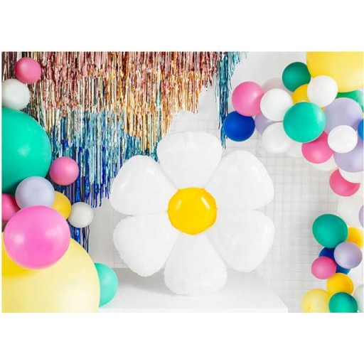 Fóliový balón DAISY white YELLOW kvet KVET jarná škola
