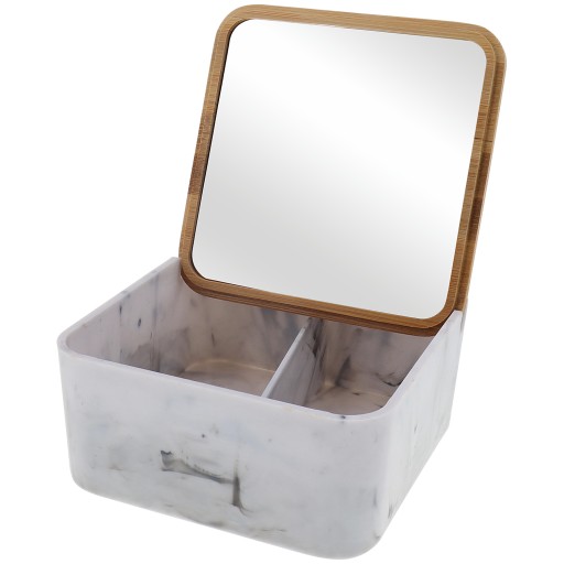 ZÁSOBNÍK ČIERNEHO BAMBUSOVÉHO MYDLA 17CM PLASTOVÝ ODOLNÝ KAPACITA 350 ML