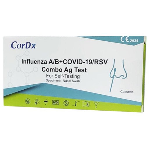 TEST COVID-19, chrípka A/B, RSV, CORDX COMBO 4 v 1