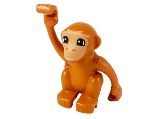 LEGO DUPLO MONKEY FIGURKA tmavo oranžová (15 g)