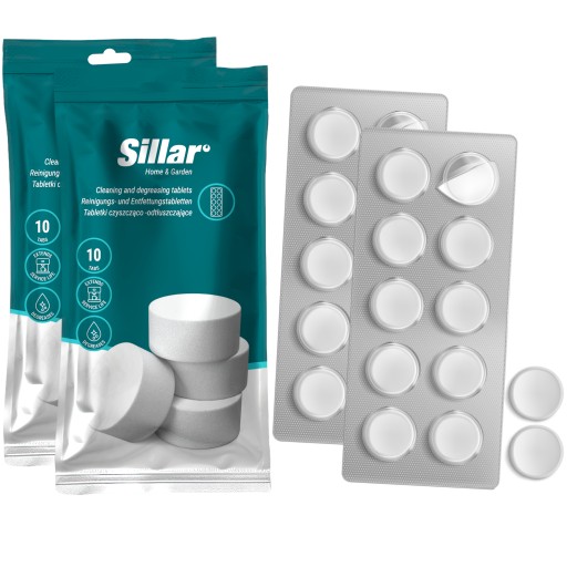 Univerzálne odmasťovacie tablety do kávovarov - Sillar 20 x 2g