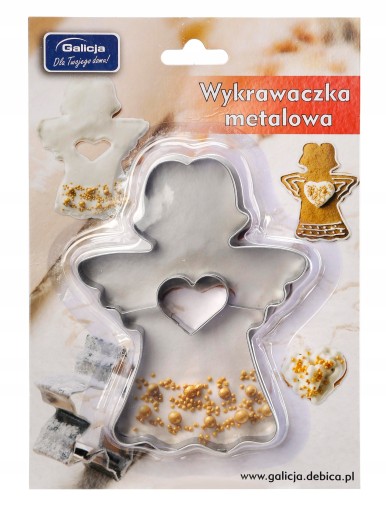 COOKIE MOLD Vianočné formičky anjelské kovové vykrajovačky na perníčky