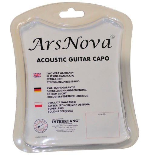 Kapodaster ARS NOVA pre akustickú gitaru